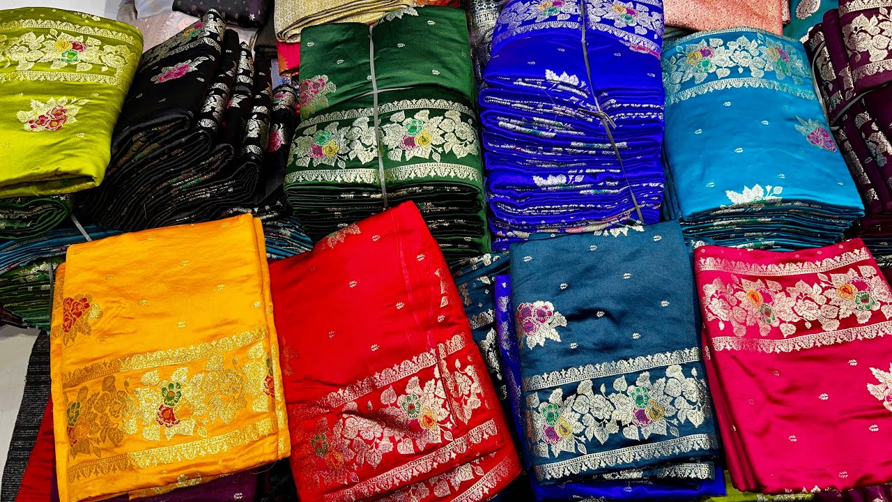 सिल्क साड़ियों का बहतरीन कलेक्शन //  heavy satil silk saree 