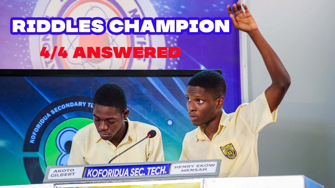 Koforidua Secondary Technical School answered all the 4 riddles in o-eight stage NSMQ 2023