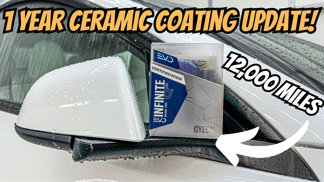 1 Year Ceramic Coating Update On A Daily Driven Tesla Model 3-Gyeon Infinite Base Type 1