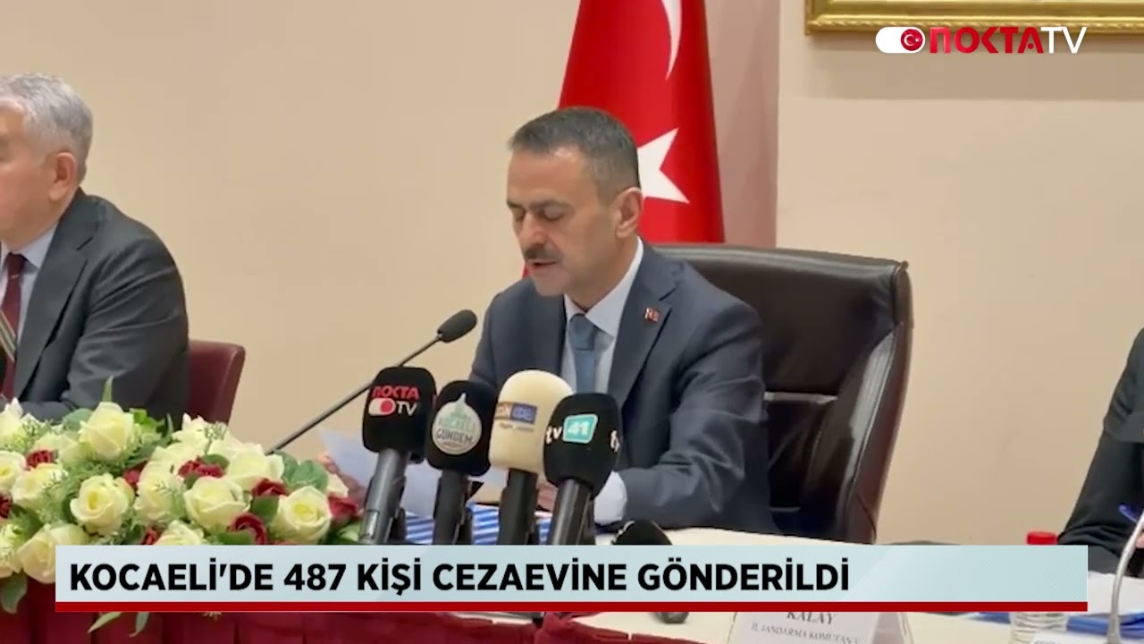 Kocaeli'de 487 kişi cezaevine gönderildi