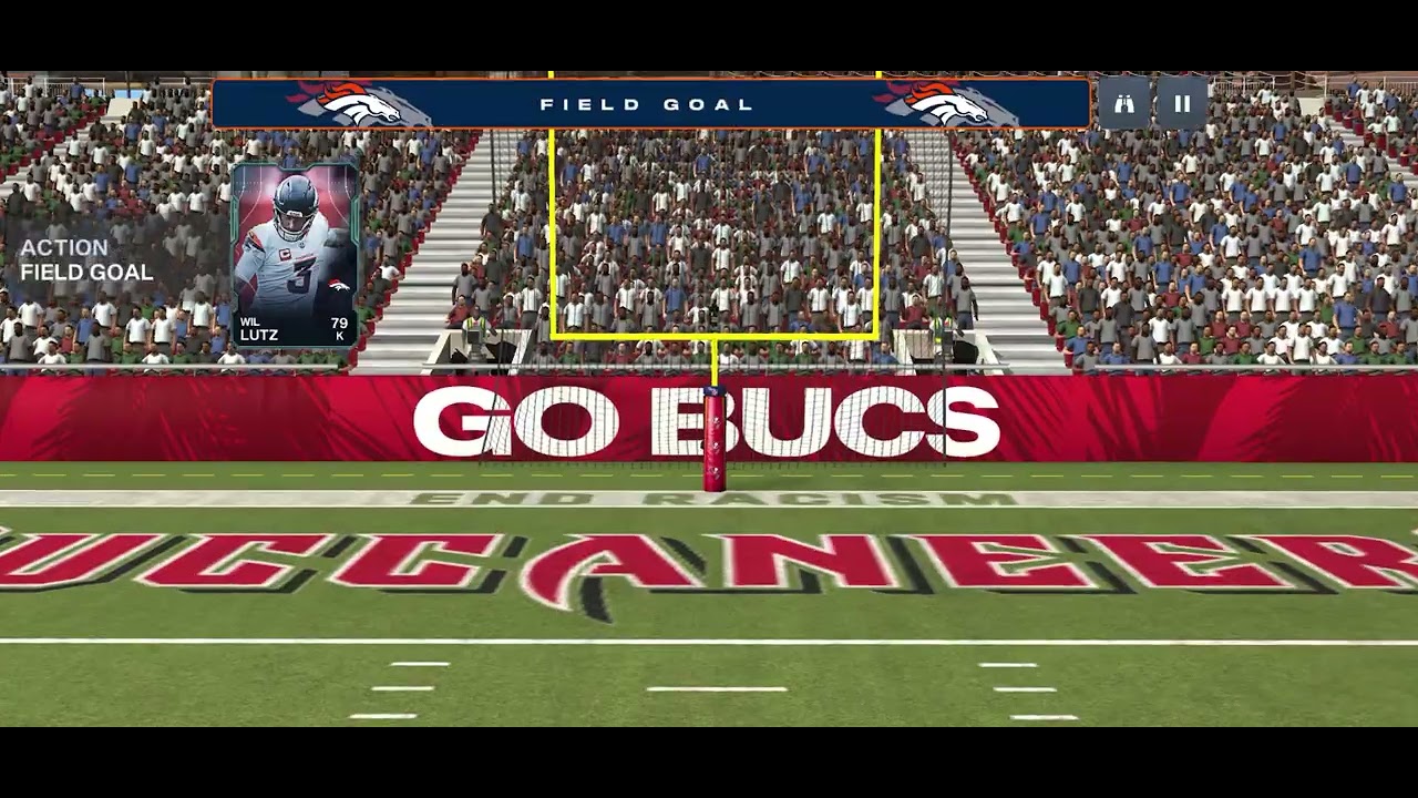  Broncos versus Bucs