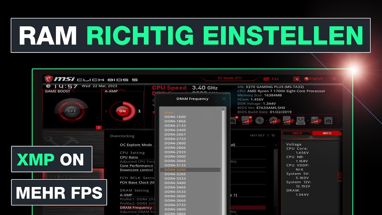 RAM richtig einstellen &ndash; XMP Profil im BIOS aktivieren f&uuml;r mehr FPS &ndash; Testventure