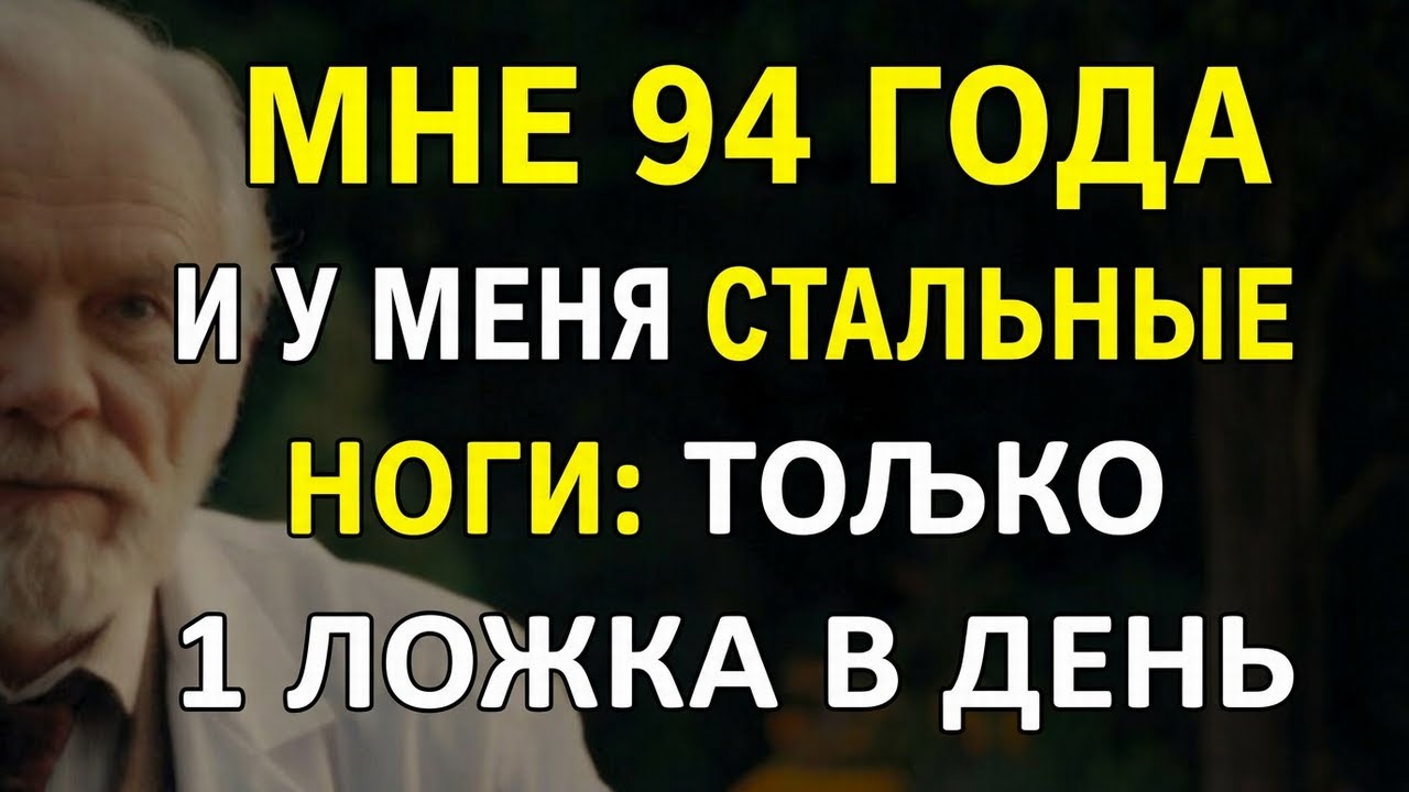 6 важных витаминов для крепких ног в старости, даже в 94 года!