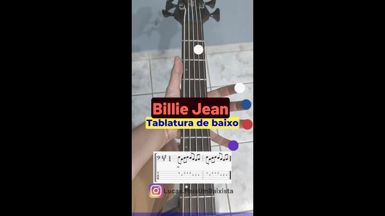 Billie Jean - Tablatura de contrabaixo | Mais um Baixista