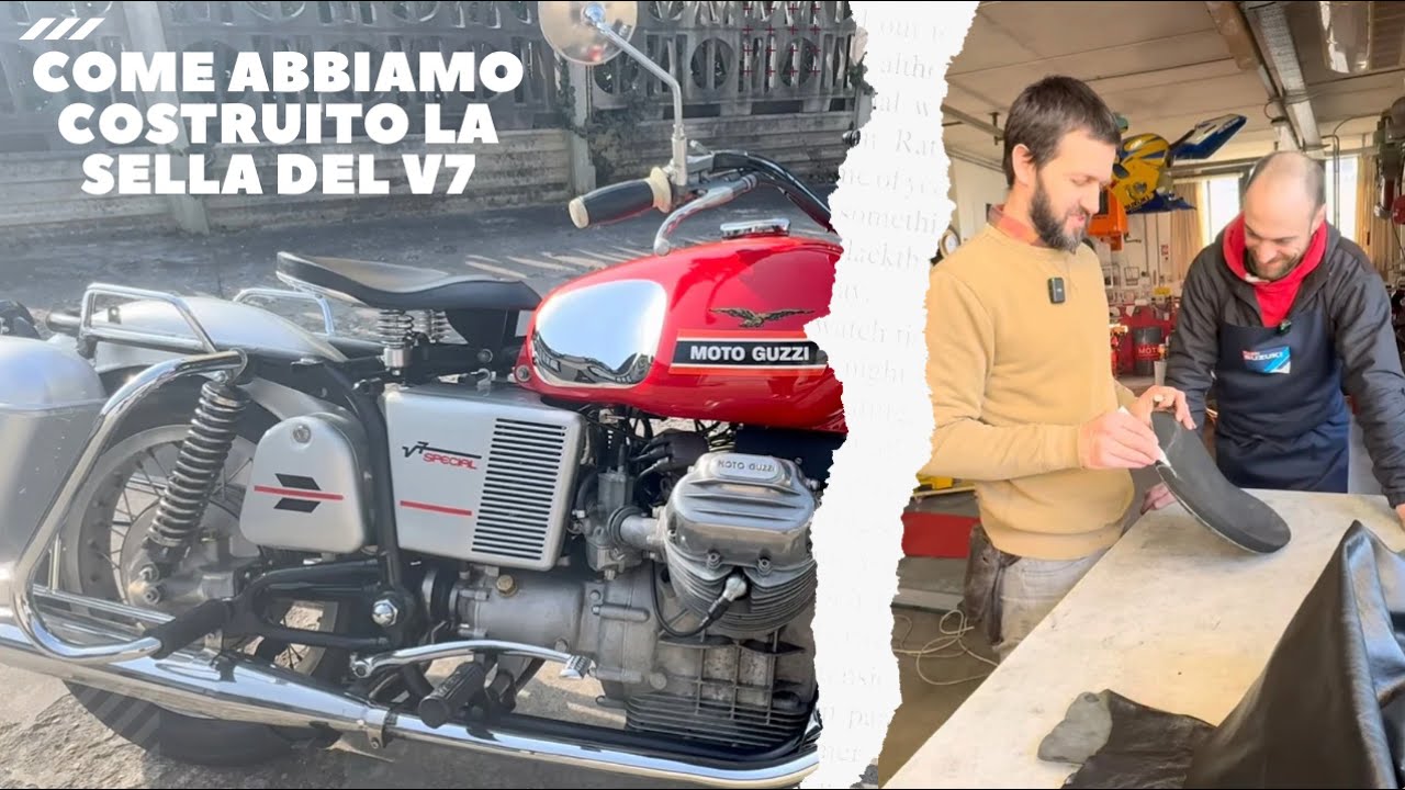 ECCO COME abbiamo costruito DA ZERO una SELLA per il  Guzzi V7