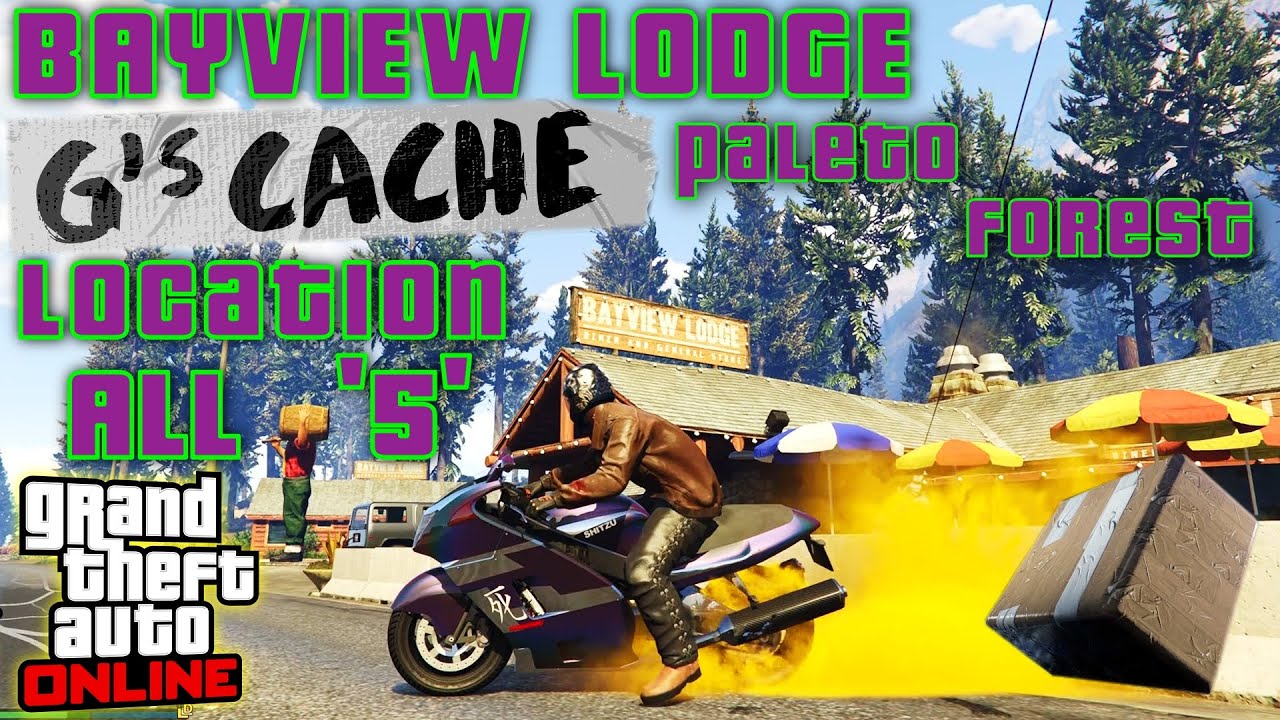 All 5 G's Cache Location at BAYVIEW LODGE, PALETO FOREST | GTA Online | Geralds Cache Spawn Points |