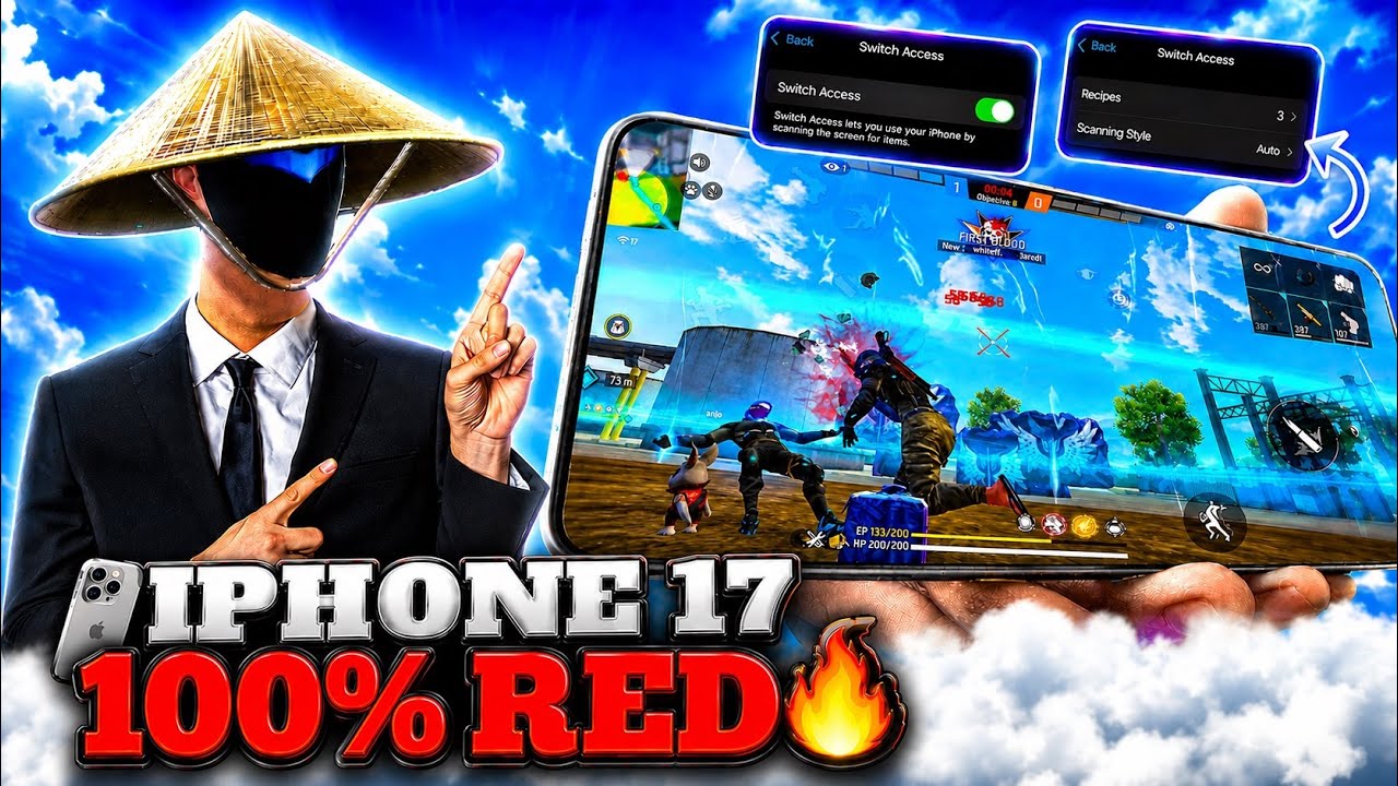 iPhone 17 Free Fire Sensitivity Settings ⚙️ 99% Headshots (iOS 26.6) | iPhone DPI
