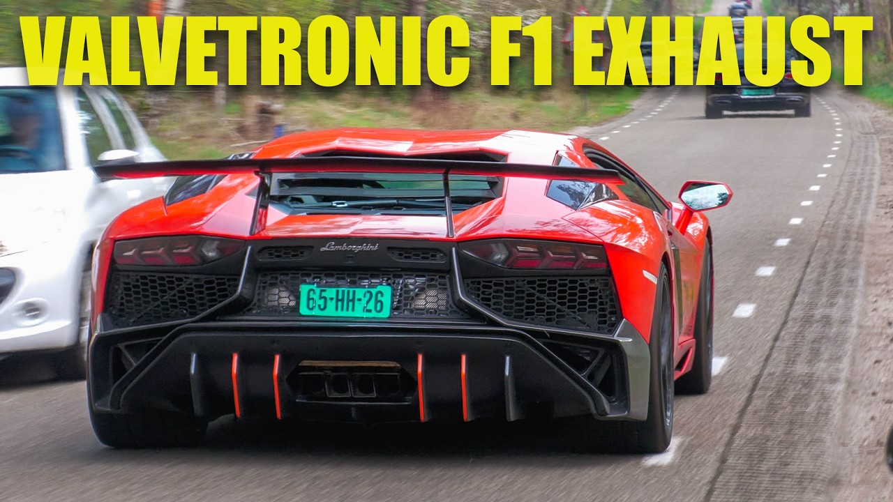 Lamborghini Aventador with Valvetronic F1 Exhaust PURE V12 SOUND! Accelerations, Flames, TUNNEL RUN!