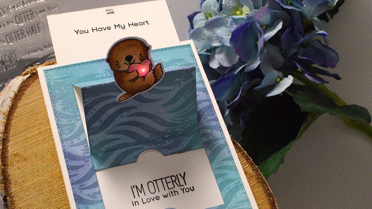 Light Up, Pop Up Otter - Chibitronics & MFT Stamps collaboration