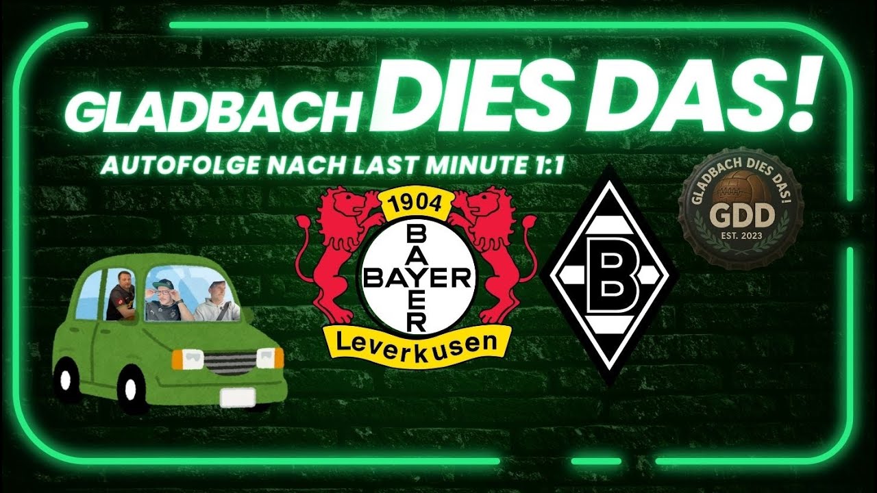Bayer Leverkusen vs. Borussia Mönchengladbach 1:1 🔥 Polanski Spiel Nummer 1. Tabakovic trifft! 🖤🤍💚