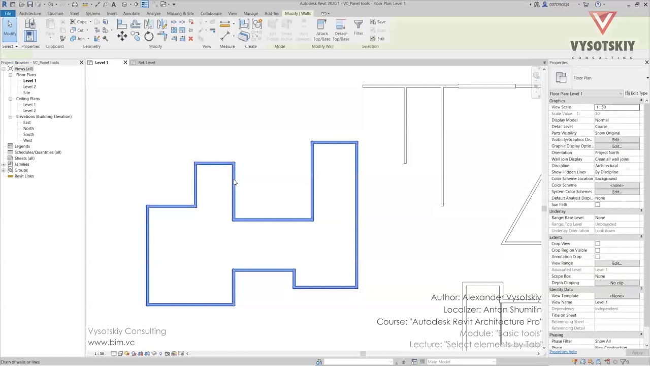 [Autodesk Revit Architecture Pro] Select elements by Tab