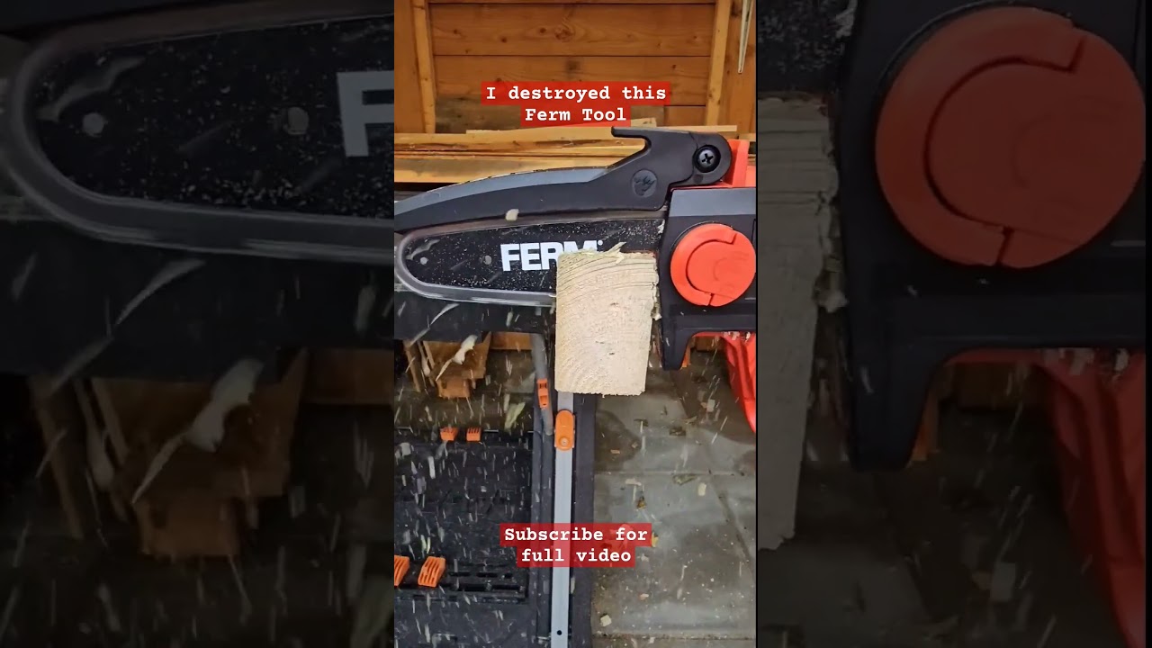 Ferm Mini Chainsaw 12v by Action shop.   #action #ferm #fermtool #chainsaw #minichainsaw #parkside