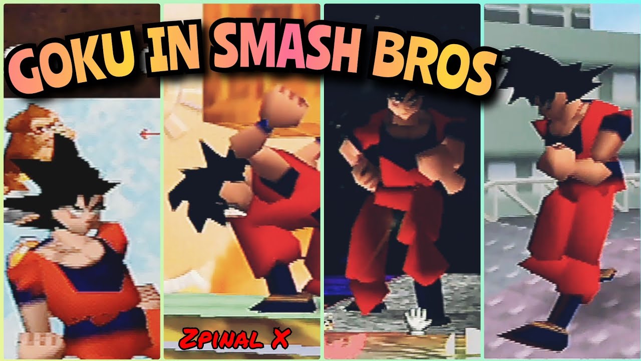 DRAGON BALL BROS - GOKU IN SMASH 64 - GAMEPLAY ON REAL N64
