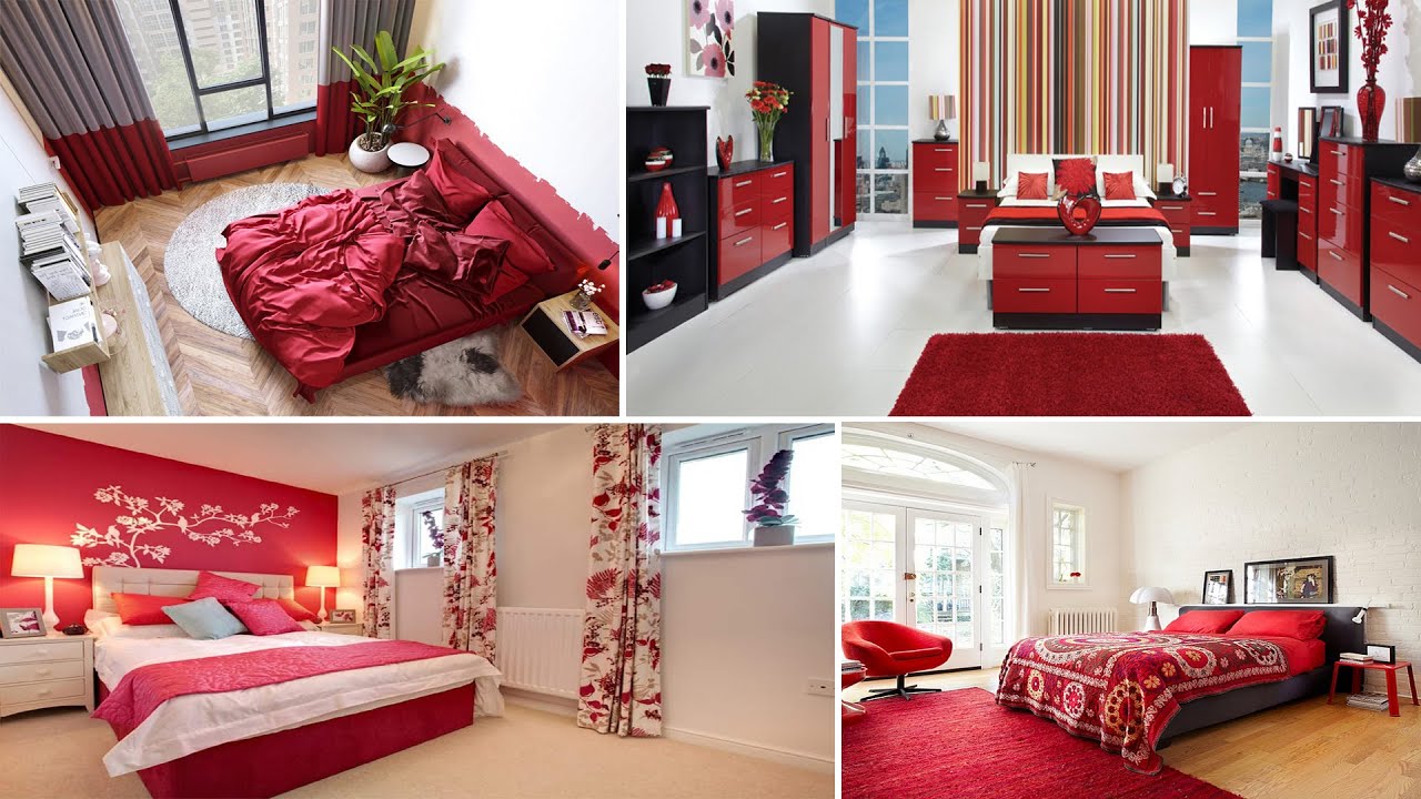 Top 50 Beautiful Red Bedroom Decorating Ideas 2023 |  Red bedroom Designs ideas @homedecorideas63