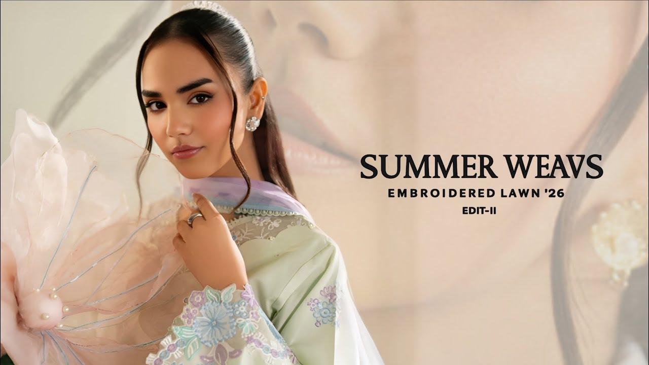 Farasha Summer Weaved Embroidered Lawn'26 | Farasha New Summer Lawn Unstitched Collection 2026