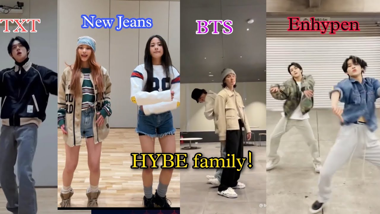HYBE family run bts challenge 💜, BTS, Txt, seventeen, enhypen etc.. #bts #runbts