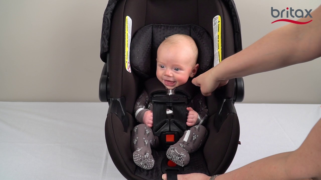 How To Install Britax Infant Car Seat Without Base Using Seat Belt & European Belt Guide