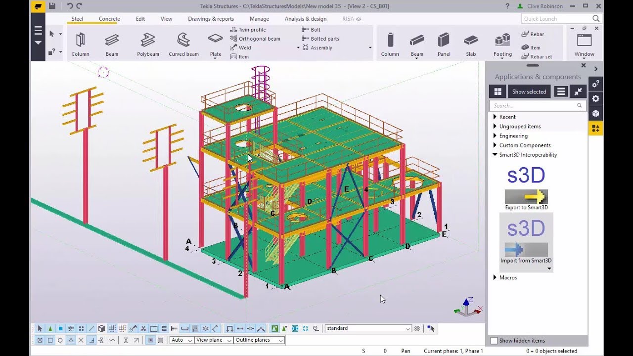 Tekla Structures/Smart3D Interoperability Overview