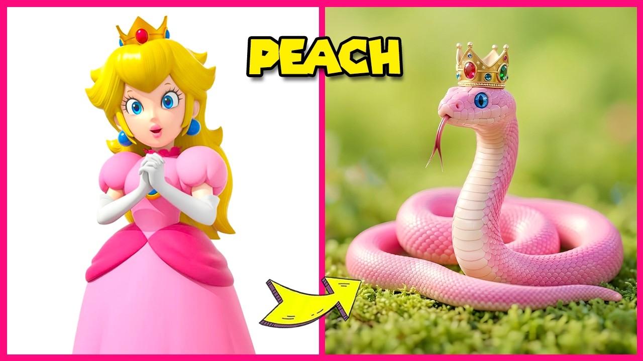 🍄🍑 Персонаж Super Mario Galaxy в реальной жизни + Угадай голос ~ Принцесса Пич, Йоши, Боузер
