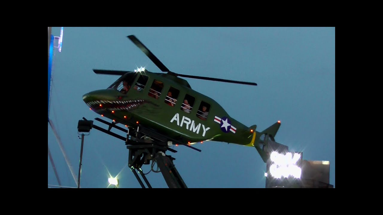 Army Crazy Copter! County Fair Helicopter Amusement Ride