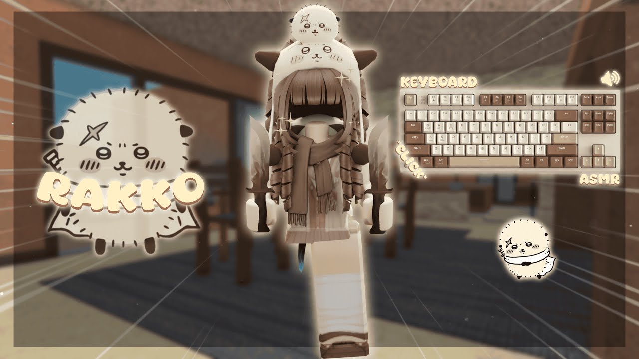 PLAYING MM2 AS RAKKO *Keyboard ASMR*