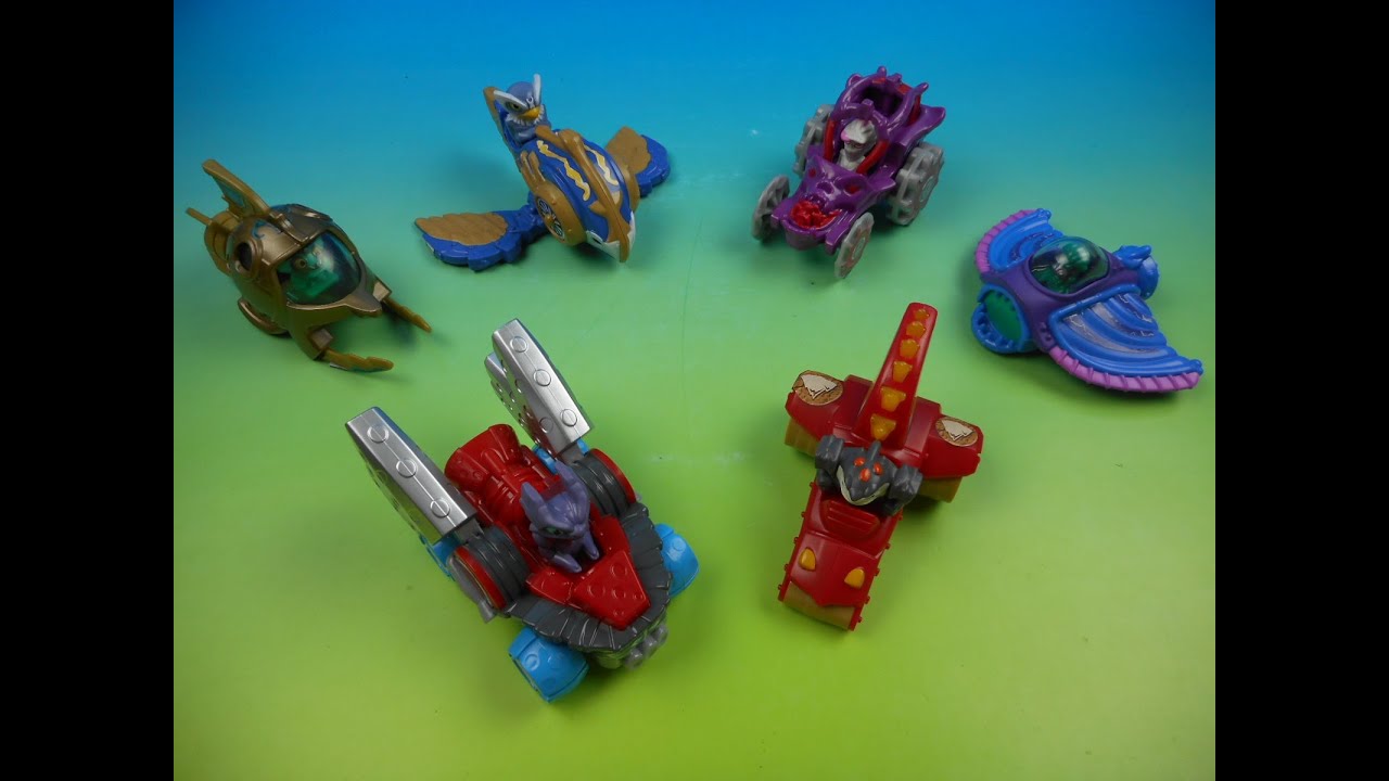 2016 SKYLANDERS SUPERCHARGERS SET OF 6 McDONALDS HAPPY MEAL COLLECTIBLES  VIDEO REVIEW