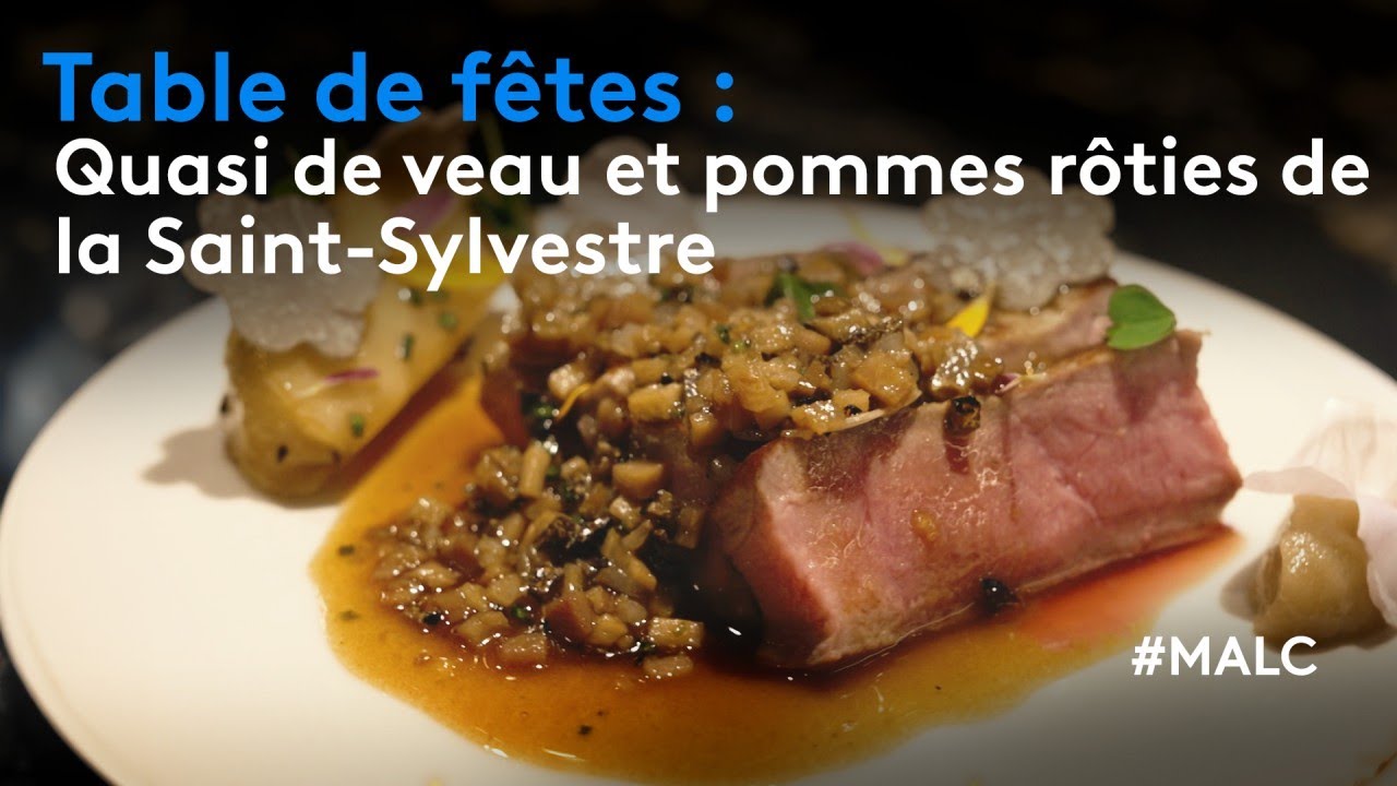 Table de fêtes : quasi de veau et pommes rôties du réveillon