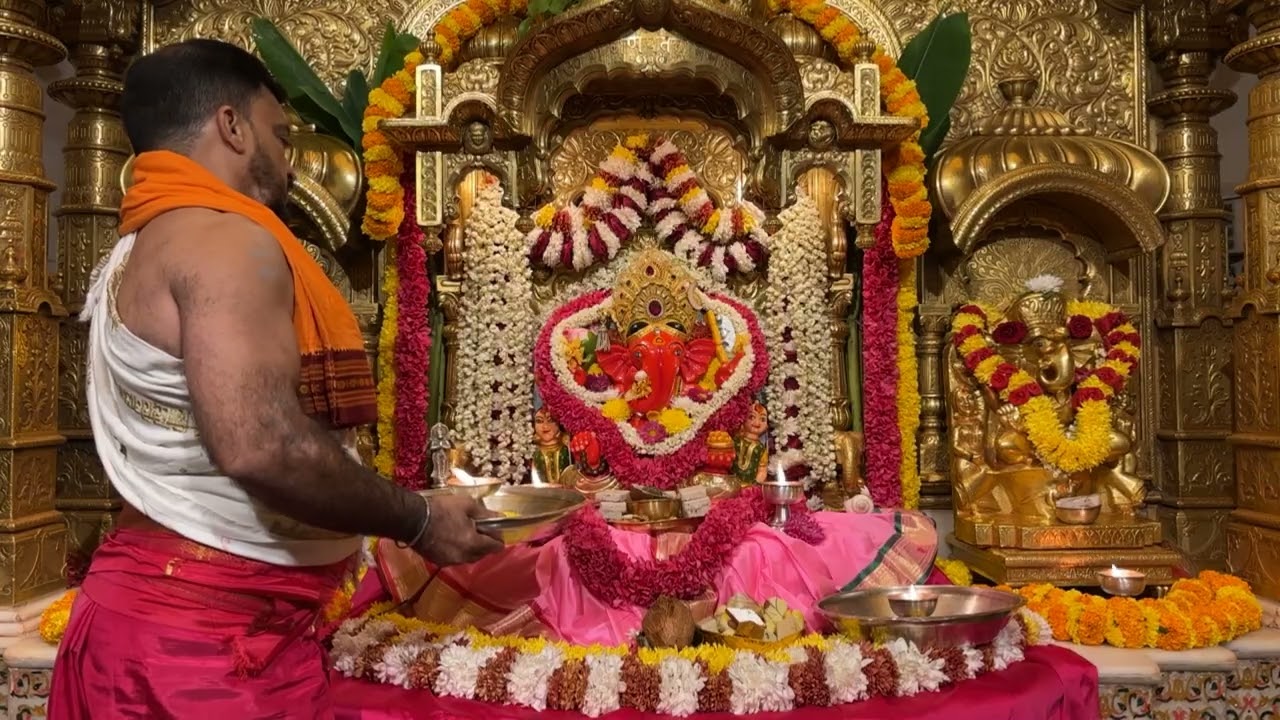 श्री सिद्धिविनायक LIVE आरती दर्शन | Siddhivinayak Ganpati Dadar Aarti🙏🏻 २७/०२/२०२६🛕