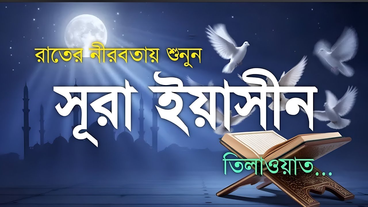 রাতের শেষ প্রহরে হৃদয় ছুঁয়ে যাওয়া সূরা ইয়াসিনের তেলাওয়াত শুনুন।