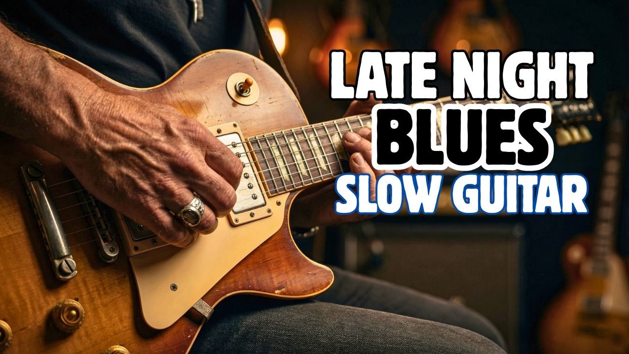 Late Night Slow Blues Guitar Instrumental for Relaxing and Deep Focus | Deep Tone Blues