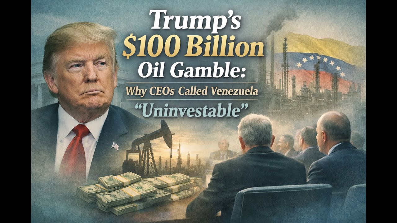 Why Billions Fled Venezuela Trump’s Oil Plan vs Market Reality