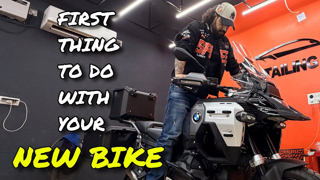 FIRST THING TO DO WITH YOUR NEW BIKE | BMW R1300 GSA