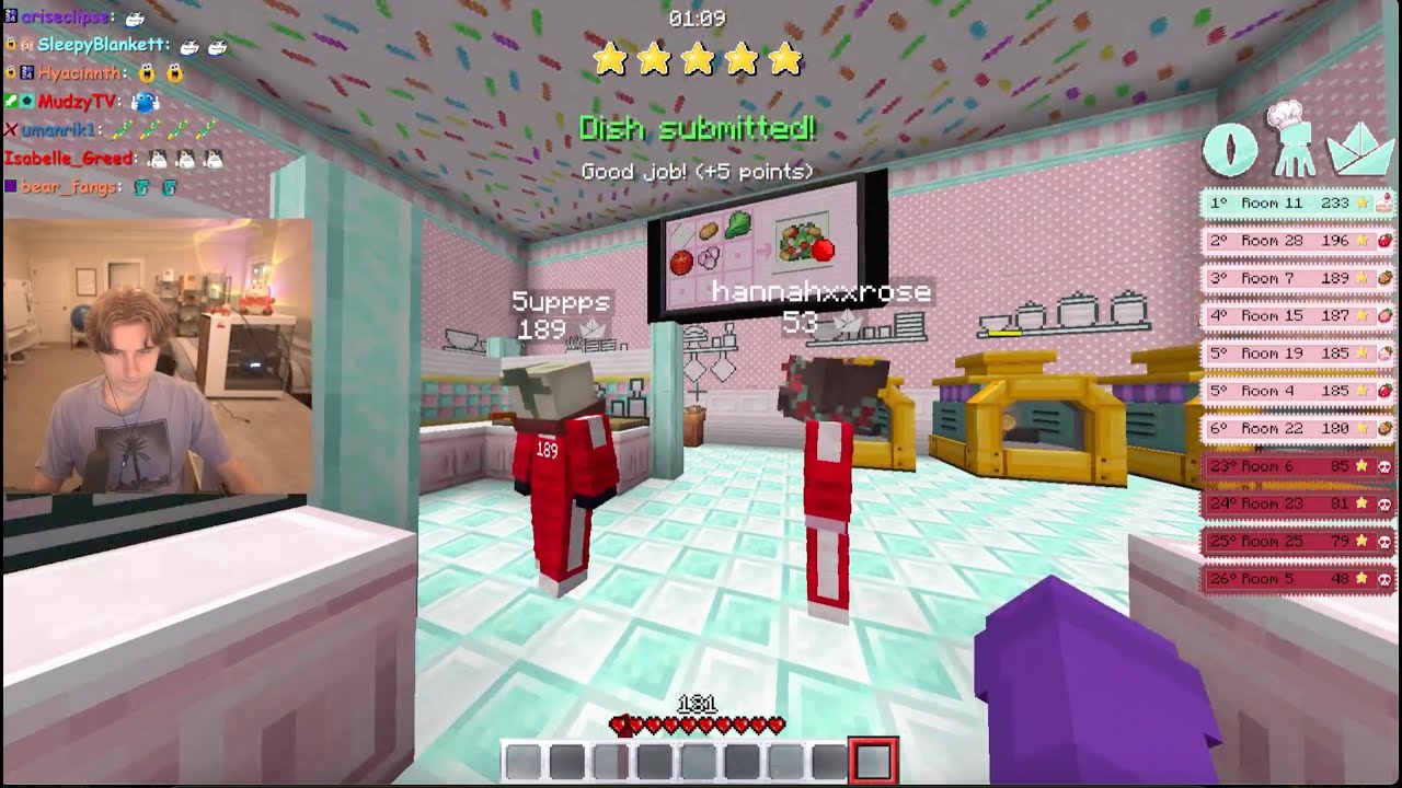 Purpled COOKS in Squid Craft 4 with Hannahxxrose and 5up