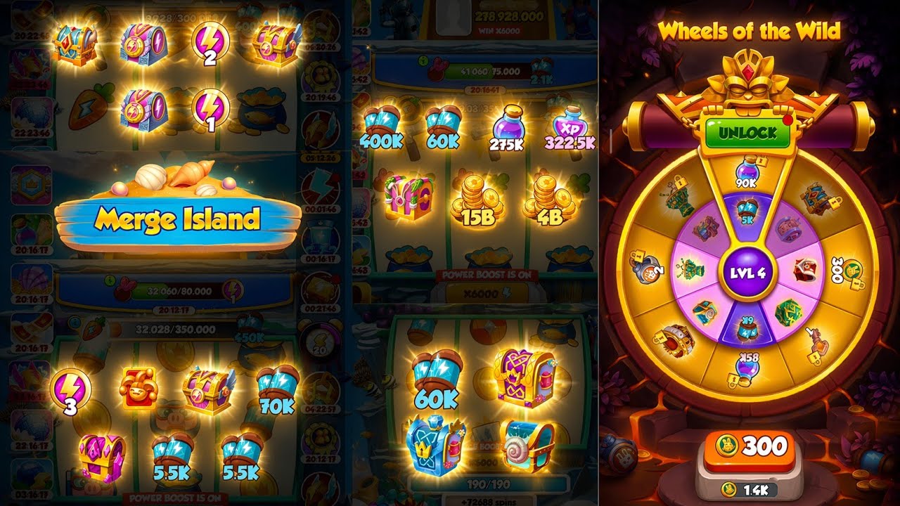 Coin Master New Events Merge Island 🌅 🏝️ and Magic Island ✨🏝️| completing all Events 🤩💰 #coinmaster