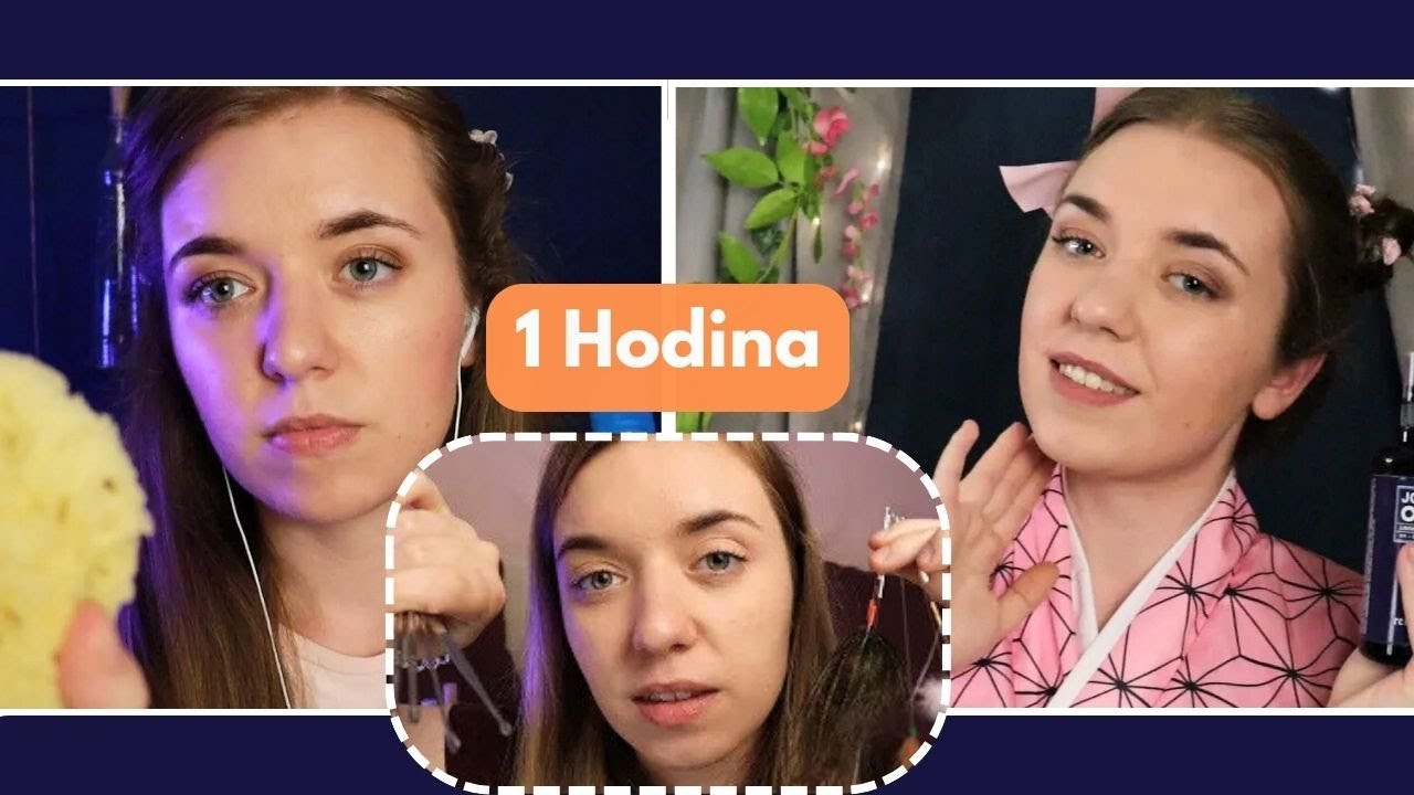ASMR CZ Spánková péče pro nejlepší relaxaci [1 H] (Čištění uší, masáž a péče o obličeje)