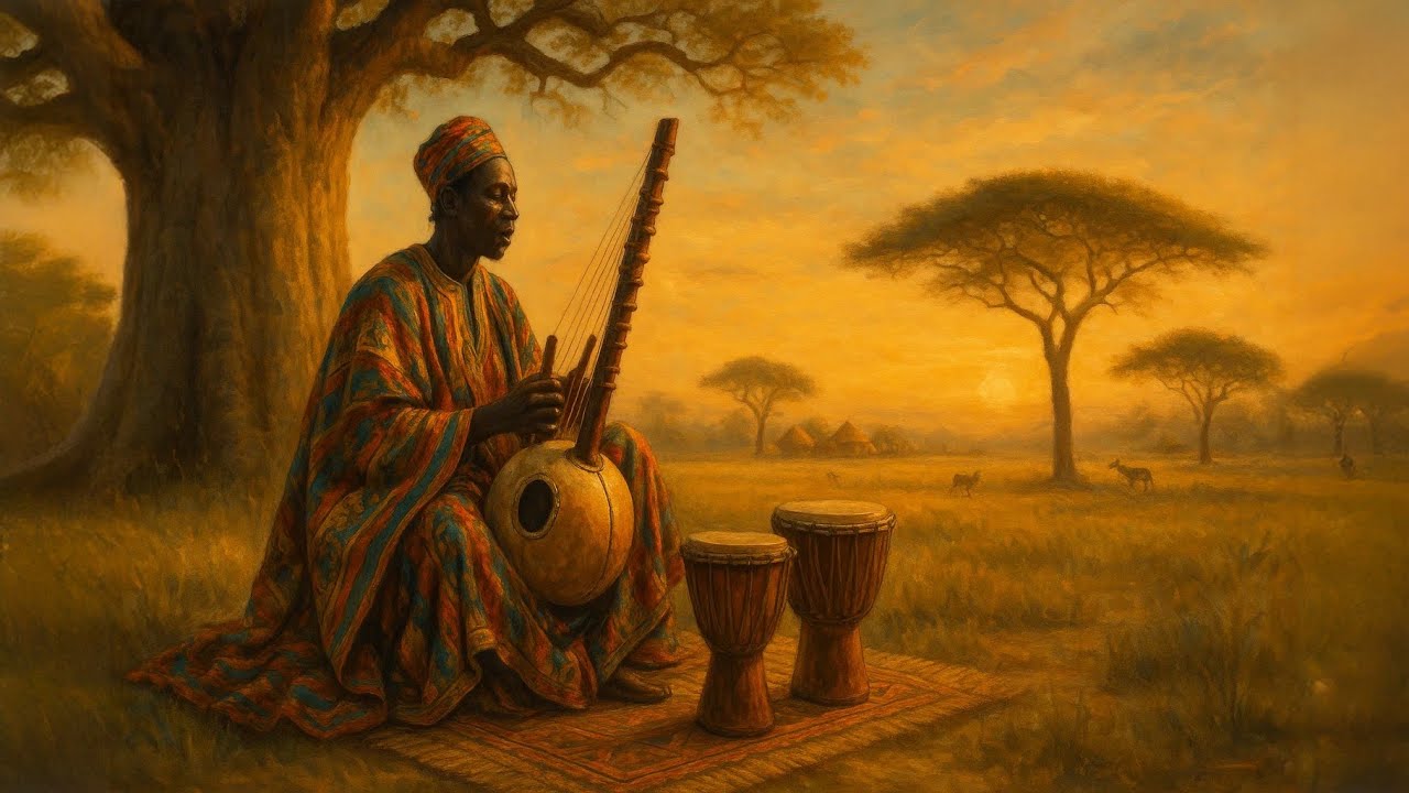 Senegalese Kora Meditation - Traditional West African Harp Music - Relaxation & Spiritual Healing