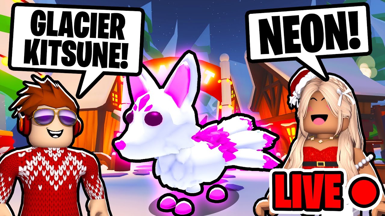 Adopt Me NEOn GLACIER KITSUNE'S Are HERE!! Winter Update WEEK 4 LIVE!
