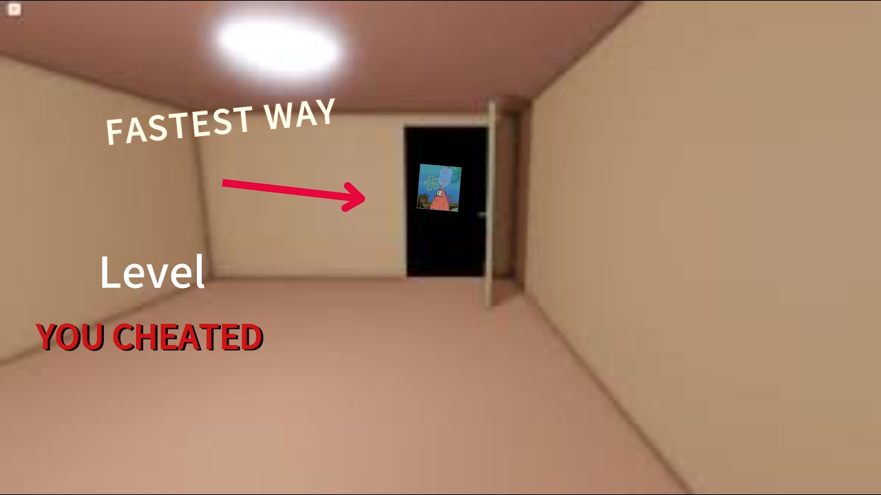 Getting to level YOU CHEATED in the backrooms redacted! #roblox #backrooms #redacted