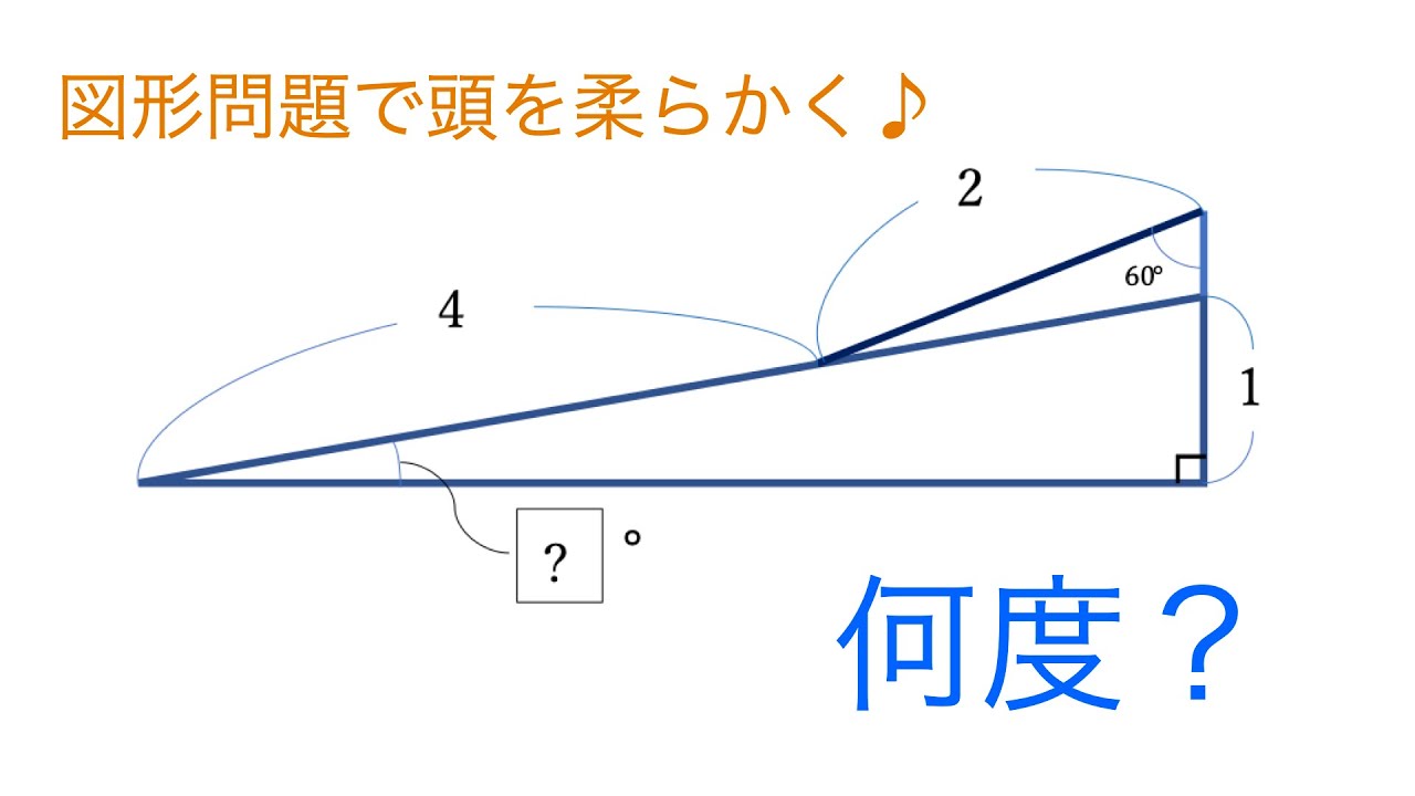 補助線を鍛えるなら角度問題！ 【楽しく図形 #1】(Geometry Angle)
