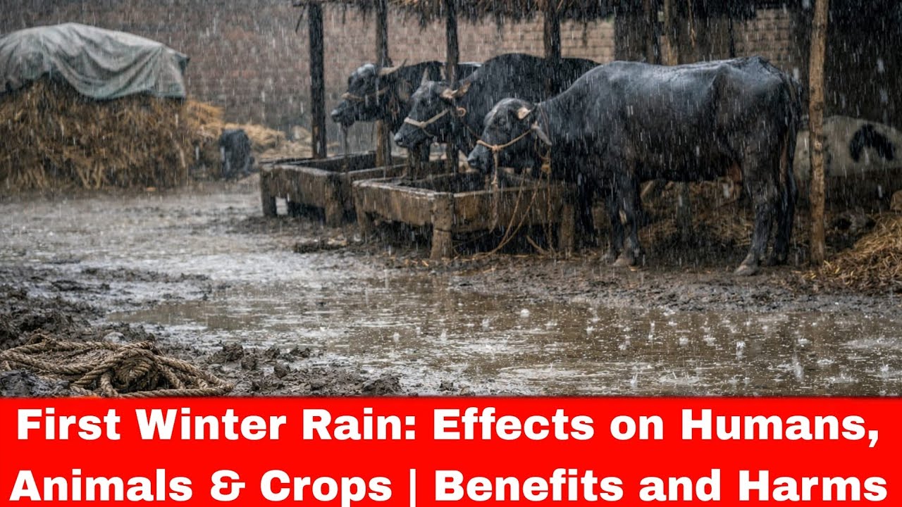 First Winter Rain: Effects on Humans, Animals & Crops | Benefits and Harms||سردیوں کی پہلی بارش: