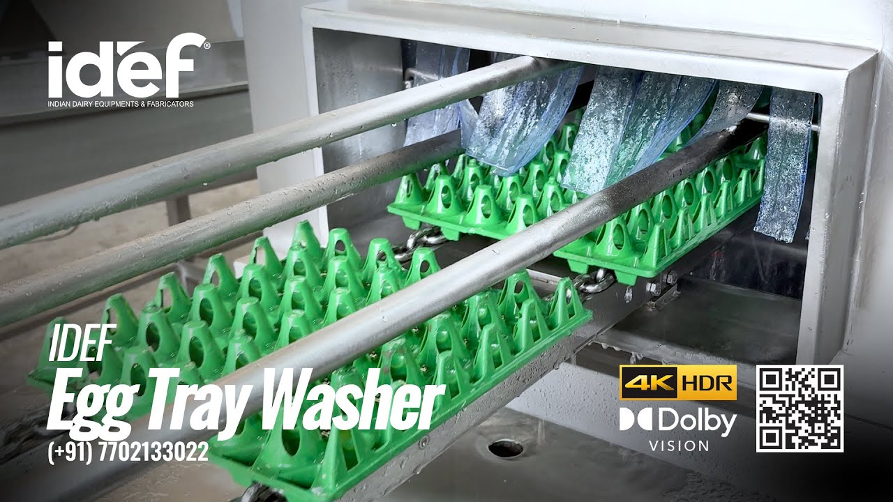 Egg Tray Washer, Poultry Crate Washer