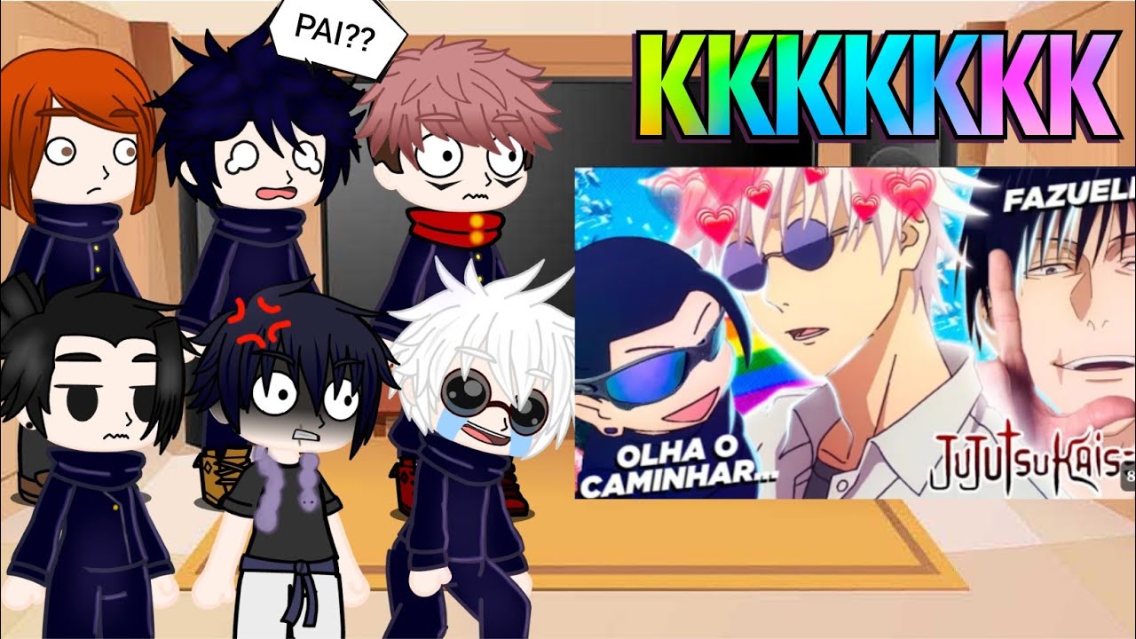 Jujutsu Kaisen react O PASSADO DE SATORU GOSTOSO   Paródia de Jujutsu Kaisen temporada 2 😂❤️