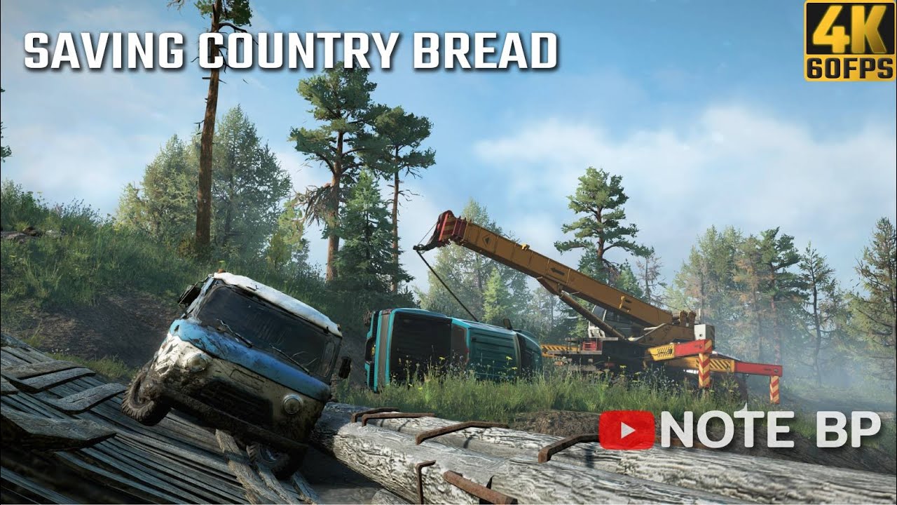 [4K] SnowRunner - Drowned Lands - Saving Country Bread - RTX4070Ti | NOTE BP