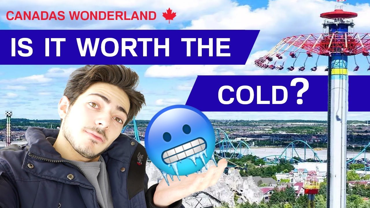 I visited CANADAS WONDERLAND in the COLD??! 🥶🥶 #CanadasWonderland