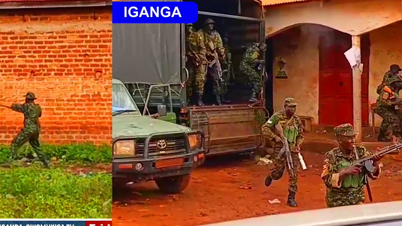 Live Footage of Soldiers shooting at crowds after Bobiwine finished his rally in Iganga