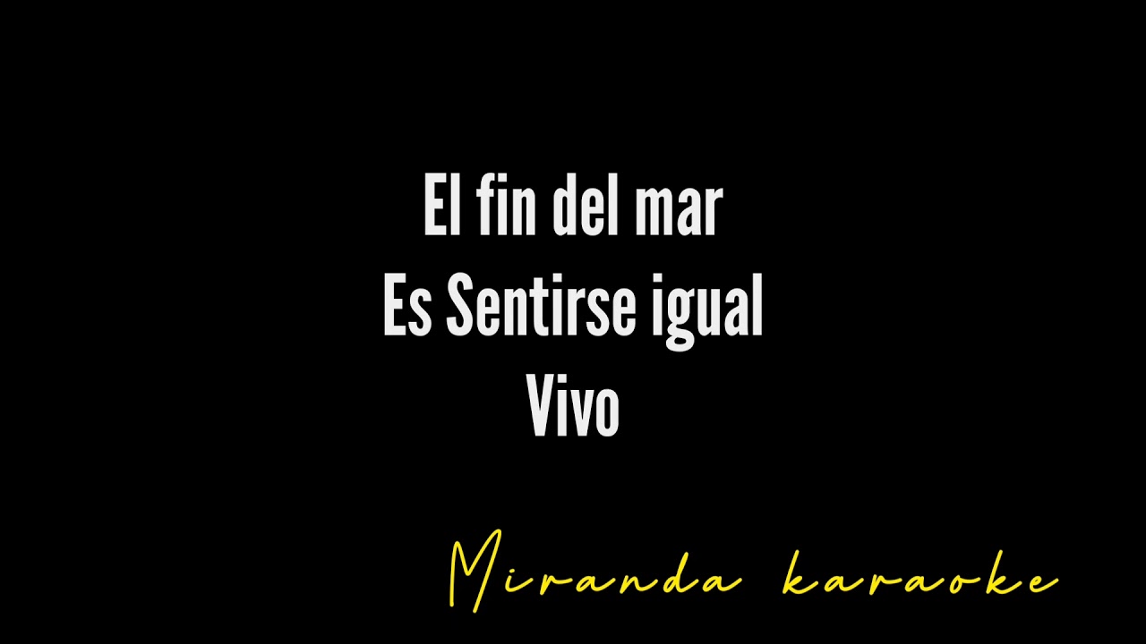 Vivo - karaoke - Gustavo Cerati ( pista original y letra )