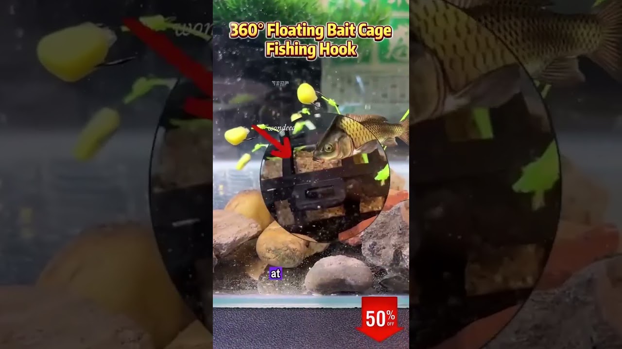 360&deg; Floating Bait Cage Fishing Hook