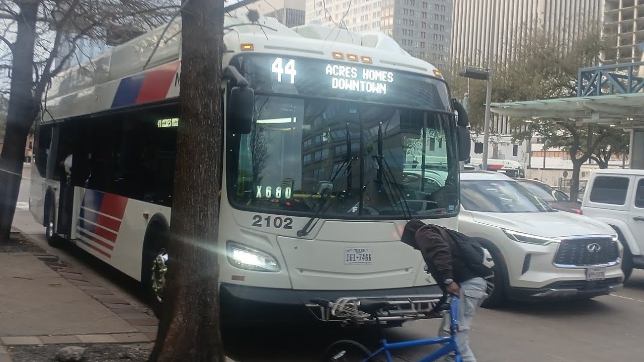 Houston Metro Ride: 44 Acres Homes: From Houston Ave: To Downtown TC: 2025 XN40 #2102 
