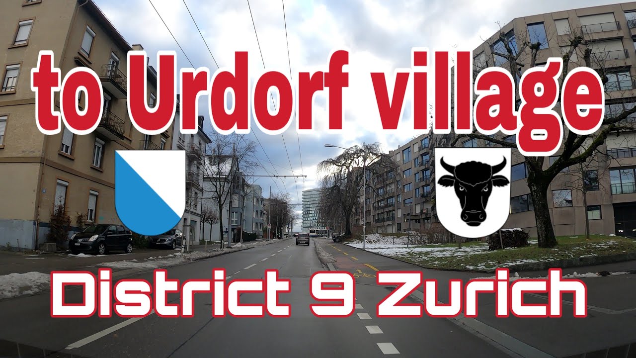🚙Driving from District 9 Zurich to Urdorf village_Zurich - Switzerland🇨🇭