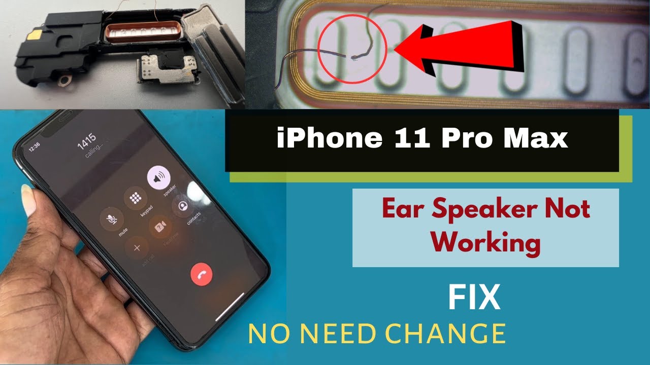 iPhone 11 pro max ear speaker not working fix! iPhone 11 pro max ear speaker repair